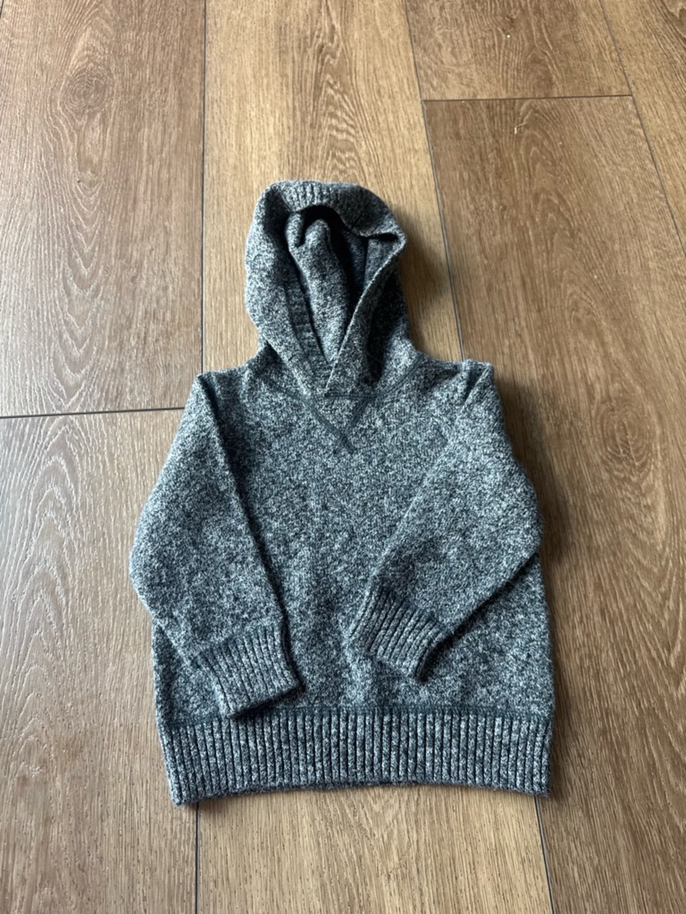 Old Navy Toddler Gray Hooded Knit Sweater